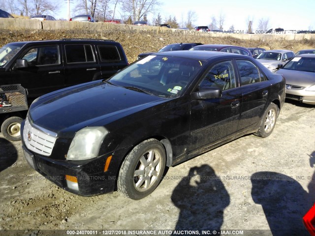 1G6DP577960173587 - 2006 CADILLAC CTS HI FEATURE V6 BLACK photo 2