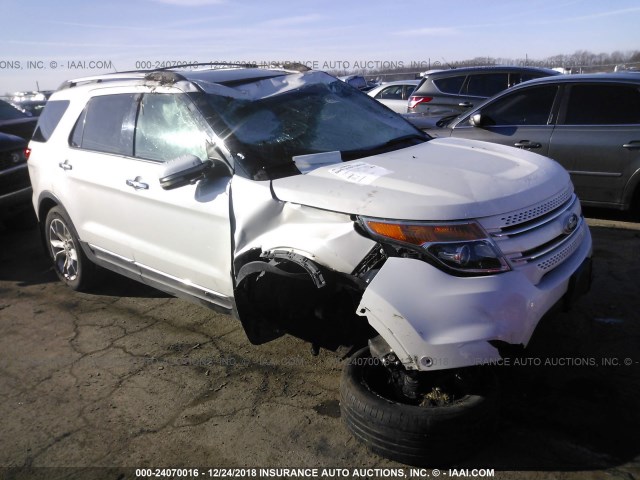 1FMHK8F87BGA25007 - 2011 FORD EXPLORER LIMITED WHITE photo 1