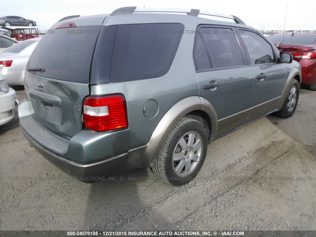 1FMZK01166GA01772 - 2006 FORD FREESTYLE SE GREEN photo 4