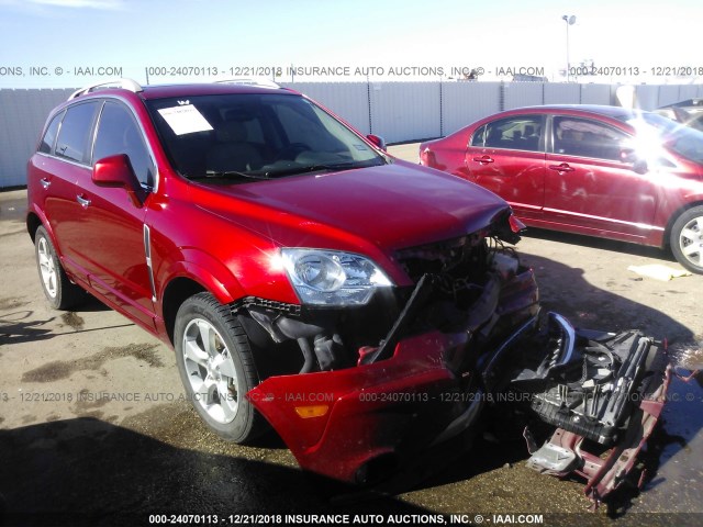 3GNAL4EK6ES580441 - 2014 CHEVROLET CAPTIVA LTZ RED photo 1