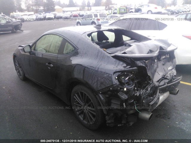 JF1ZNAA15F8708623 - 2015 TOYOTA SCION FR-S BLACK photo 3