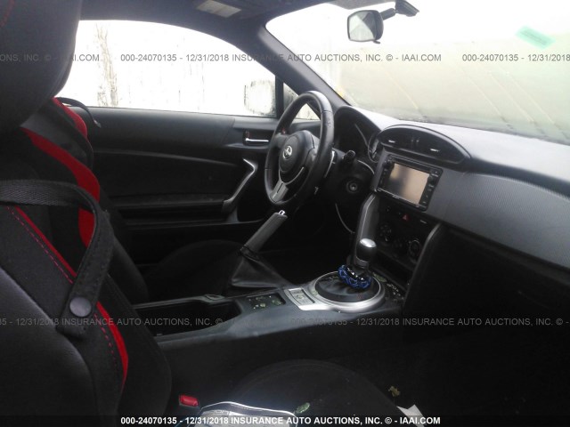 JF1ZNAA15F8708623 - 2015 TOYOTA SCION FR-S BLACK photo 5