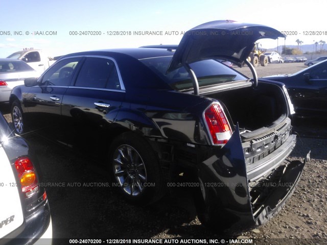 2C3CCACG4CH274082 - 2012 CHRYSLER 300 LIMITED BLACK photo 3