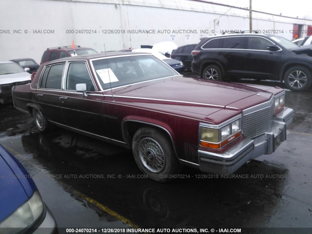 1G6DW51Y7J9704875 - 1988 CADILLAC BROUGHAM RED photo 1