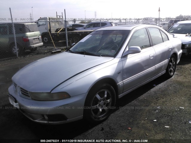 4A3AA46H53E123562 - 2003 MITSUBISHI GALANT ES/LS/GTZ SILVER photo 2