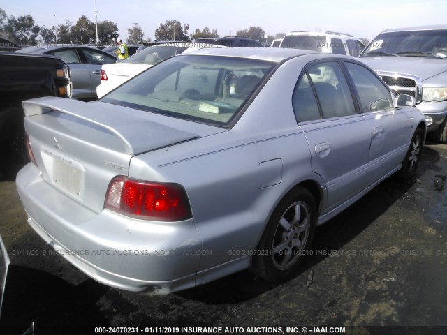 4A3AA46H53E123562 - 2003 MITSUBISHI GALANT ES/LS/GTZ SILVER photo 4