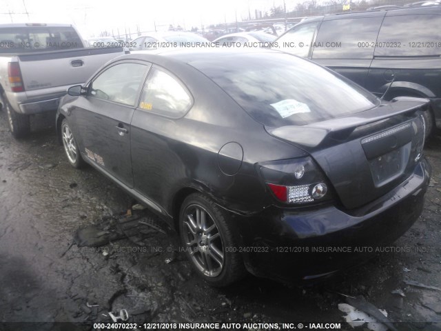 JTKDE177570161605 - 2007 TOYOTA SCION TC BLACK photo 3