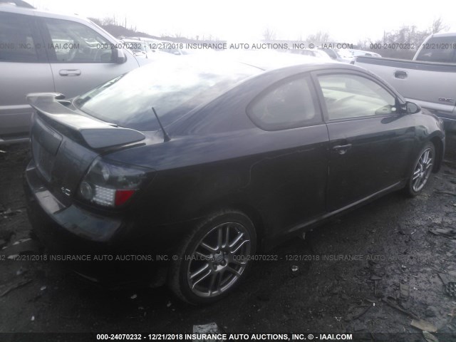 JTKDE177570161605 - 2007 TOYOTA SCION TC BLACK photo 4