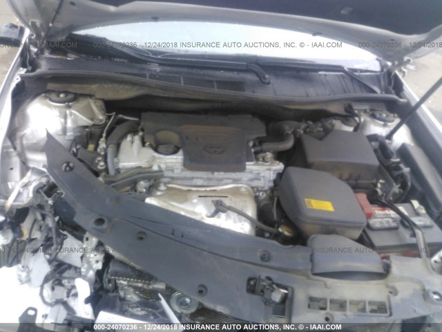 4T1BF1FK4EU745433 - 2014 TOYOTA CAMRY L/SE/LE/XLE SILVER photo 10