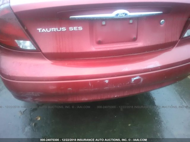 1FAFP55U4YG245410 - 2000 FORD TAURUS SES RED photo 6