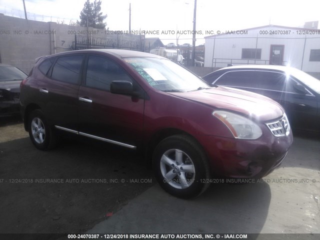 JN8AS5MT7CW288671 - 2012 NISSAN ROGUE S/SV RED photo 1