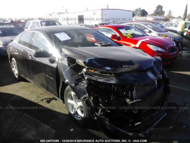 1G1ZB5ST2GF328347 - 2016 CHEVROLET MALIBU LS BLACK photo 1