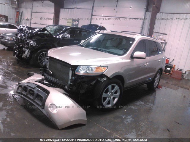 5NMSH13E87H102087 - 2007 HYUNDAI SANTA FE SE/LIMITED BROWN photo 2