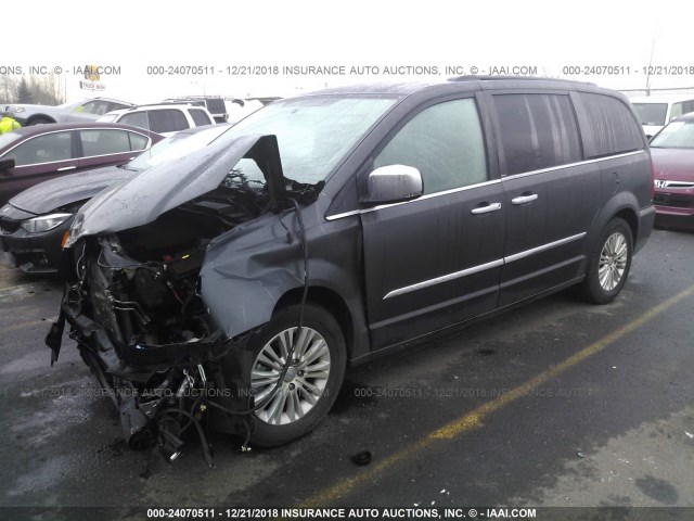 2C4RC1CG1CR368369 - 2012 CHRYSLER TOWN & COUNTRY TOURING L GRAY photo 2