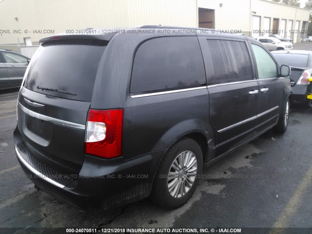 2C4RC1CG1CR368369 - 2012 CHRYSLER TOWN & COUNTRY TOURING L GRAY photo 4