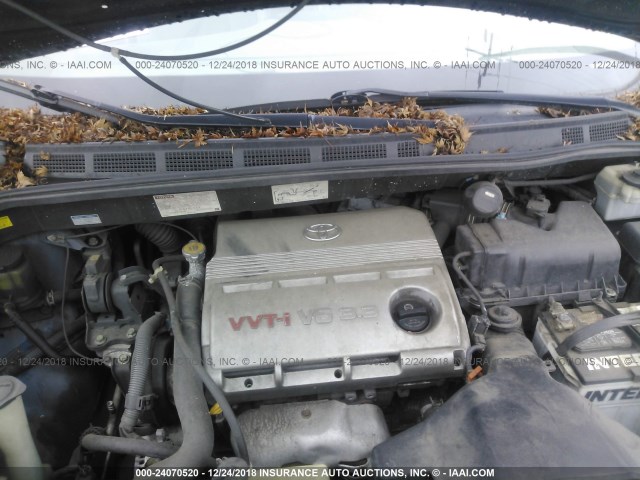 5TDZA23CX4S015744 - 2004 TOYOTA SIENNA CE/LE BLUE photo 10