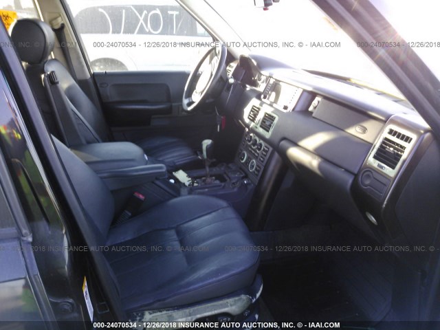 SALME11463A127448 - 2003 LAND ROVER RANGE ROVER HSE BLACK photo 5