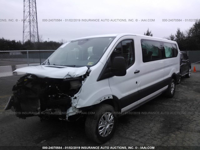 1FBZX2ZM2FKB22235 - 2015 FORD TRANSIT T-350 WHITE photo 2