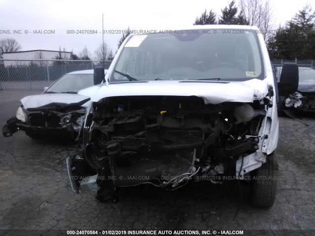 1FBZX2ZM2FKB22235 - 2015 FORD TRANSIT T-350 WHITE photo 6