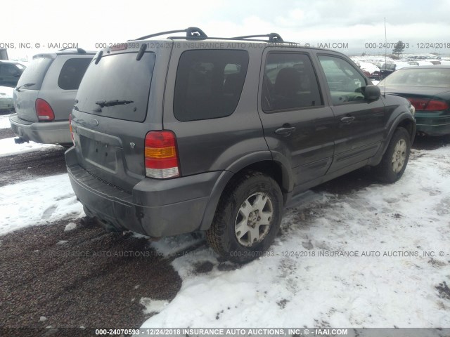 1FMCU94106KD24020 - 2006 FORD ESCAPE LIMITED GRAY photo 4