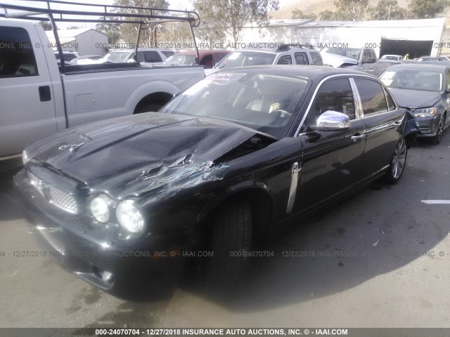 SAJWA82B78SH26298 - 2008 JAGUAR XJ VANDEN PLAS BLACK photo 2