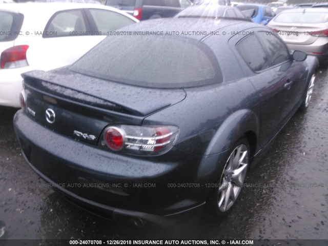 JM1FE173880215851 - 2008 MAZDA RX8 GRAY photo 4