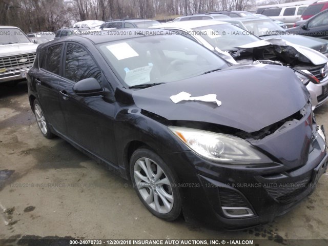 JM1BL1H57A1249879 - 2010 MAZDA 3 S BLACK photo 1