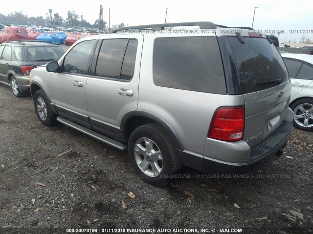 1FMZU63K13UC79673 - 2003 FORD EXPLORER XLT/XLT SPORT/NBX GRAY photo 3