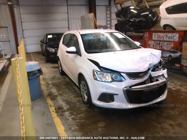 1G1JG6SG3H4148735 - 2017 CHEVROLET SONIC WHITE photo 1