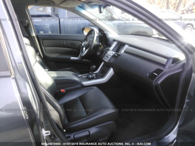 5J8TB18278A017923 - 2008 ACURA RDX GRAY photo 5