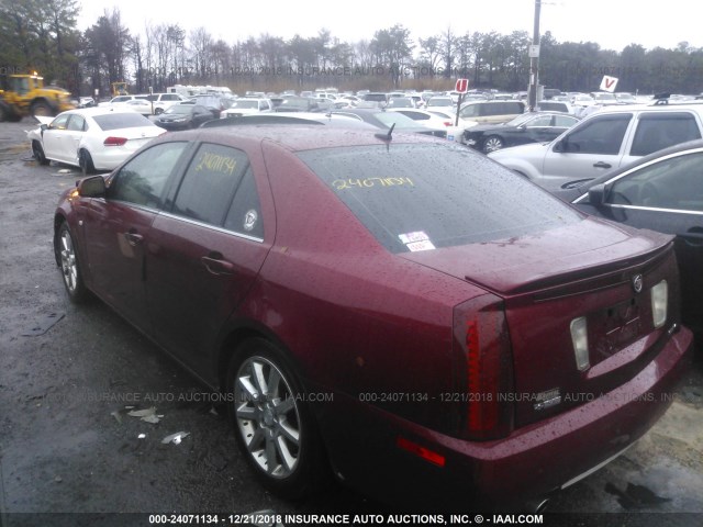 1G6DC67A160114014 - 2006 CADILLAC STS RED photo 3