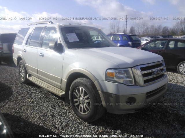 1FMFU18599LA09355 - 2009 FORD EXPEDITION EDDIE BAUER WHITE photo 1