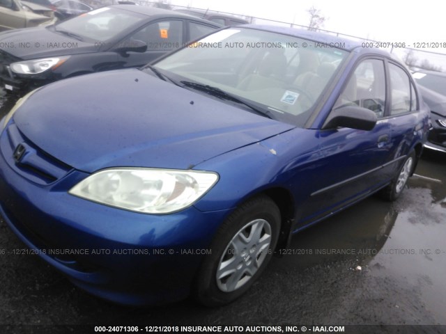 2HGES16384H611047 - 2004 HONDA CIVIC DX VP Mavi foto 2