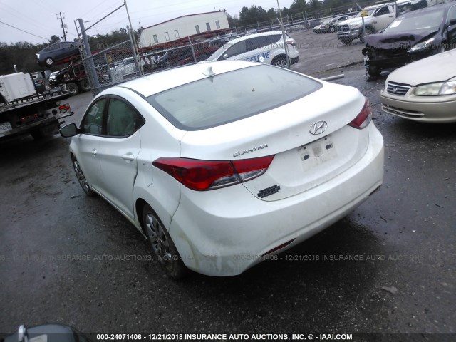 5NPDH4AE9CH142169 - 2012 HYUNDAI ELANTRA GLS/LIMITED WHITE photo 3