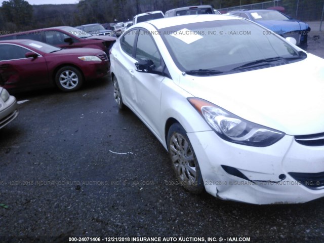 5NPDH4AE9CH142169 - 2012 HYUNDAI ELANTRA GLS/LIMITED WHITE photo 6