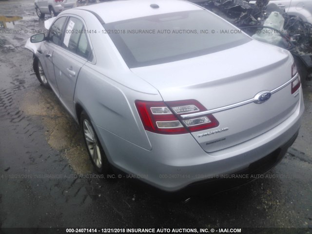 1FAHP2E81EG104185 - 2014 FORD TAURUS SEL SILVER photo 3