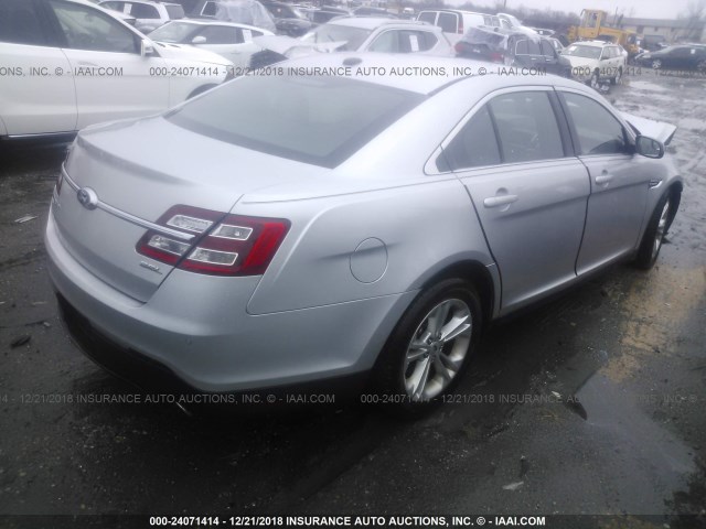 1FAHP2E81EG104185 - 2014 FORD TAURUS SEL SILVER photo 4