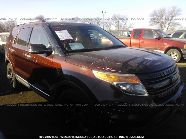 1FMHK7F85CGB01576 - 2012 FORD EXPLORER LIMITED BURGUNDY photo 1