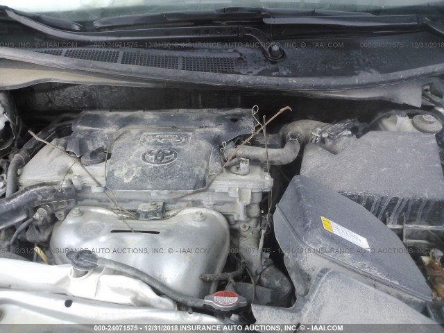 4T4BF1FK9GR522393 - 2016 TOYOTA CAMRY LE/XLE/SE/XSE SILVER photo 10