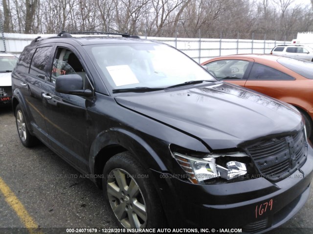 3D4GH67V49T554592 - 2009 DODGE JOURNEY R/T BLACK photo 1