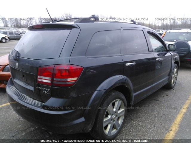 3D4GH67V49T554592 - 2009 DODGE JOURNEY R/T BLACK photo 4