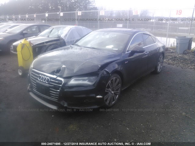 WAU3GAFCXCN075440 - 2012 AUDI A7 PRESTIGE BLACK photo 2