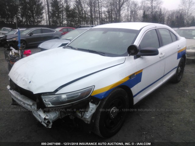 1FAHP2MK9FG203822 - 2015 FORD TAURUS POLICE INTERCEPTOR WHITE photo 2