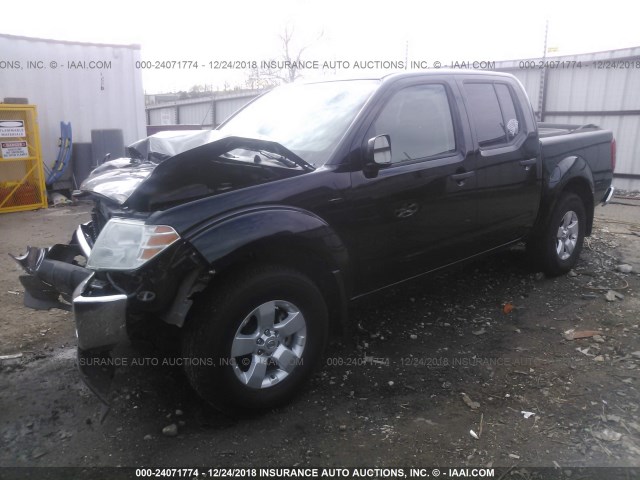 1N6AD0EV9AC447193 - 2010 NISSAN FRONTIER CREW CAB SE/LE/NISMO BLACK photo 2