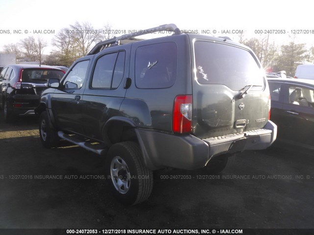 5N1ED28T6YC526367 - 2000 NISSAN XTERRA XE/SE GREEN photo 3