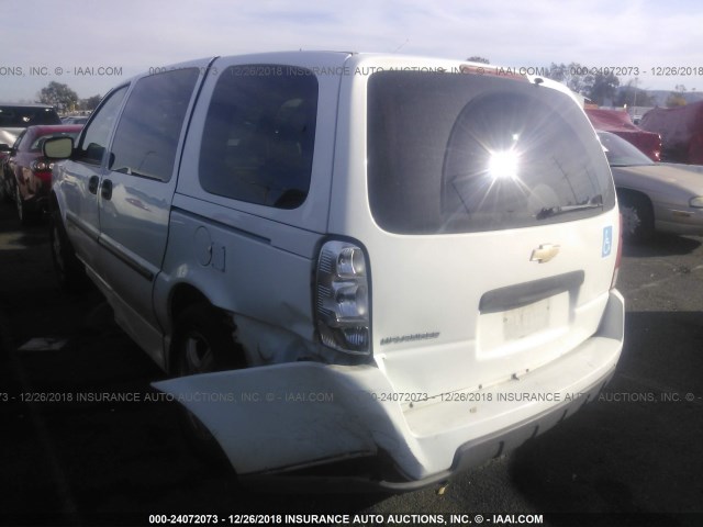 1GBDV13L46D152643 - 2006 CHEVROLET UPLANDER INCOMPLETE WHITE photo 3