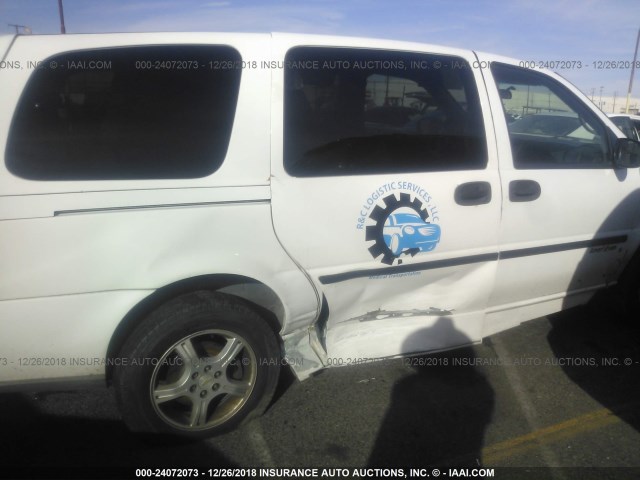 1GBDV13L46D152643 - 2006 CHEVROLET UPLANDER INCOMPLETE WHITE photo 6