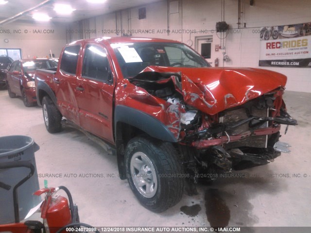 5TFLU4EN2EX095592 - 2014 TOYOTA TACOMA DOUBLE CAB 红色 照片 1