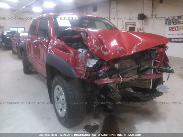 5TFLU4EN2EX095592 - 2014 TOYOTA TACOMA DOUBLE CAB 红色 照片 6