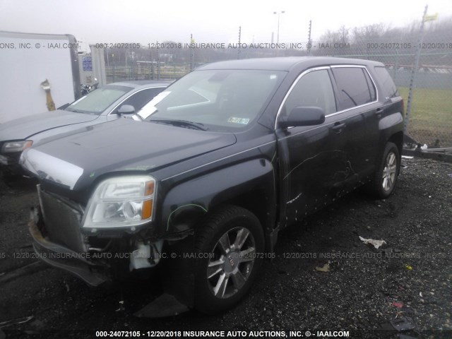 2GKFLREK6C6204138 - 2012 GMC TERRAIN SLE BLACK photo 2